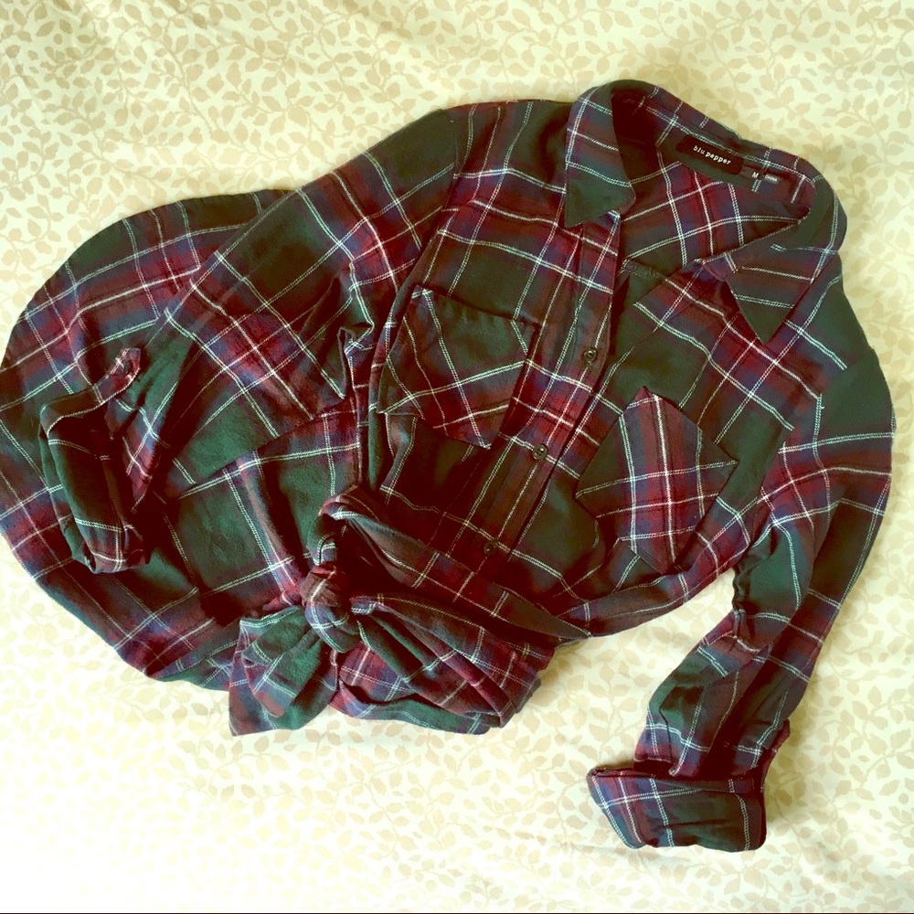 Flannel shirt dress